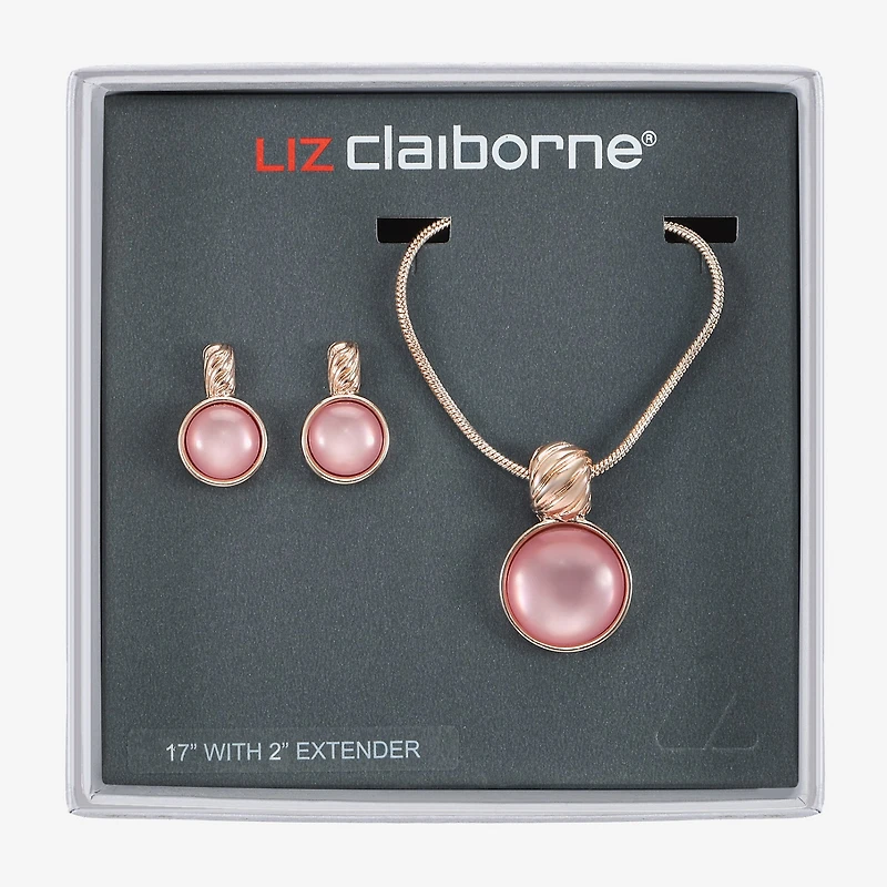 Liz Claiborne Womens Round 2-pc. Jewelry Set