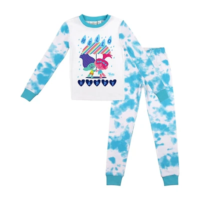 Little & Big Kid Girls Trolls Crew Neck Long Sleeve 2-pc. Pajama Set