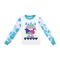 Little & Big Kid Girls Trolls Crew Neck Long Sleeve 2-pc. Pajama Set