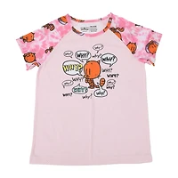 Little & Big Kid Girls Crew Neck Short Sleeve 2-pc. Pajama Set