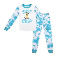 Little & Big Kid Girls Crew Neck Long Sleeve 2-pc. Pajama Set