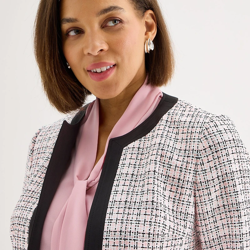 Black Label by Evan-Picone Womens Classic Fit Suit Jacket
