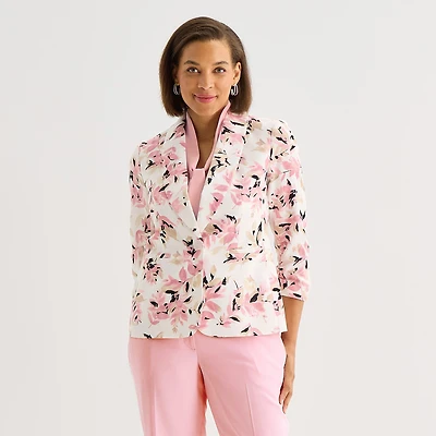 Black Label by Evan-Picone Womens Classic Fit Suit Jacket