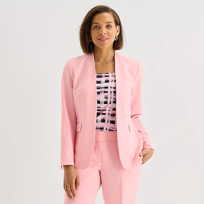 Black Label by Evan-Picone Womens Classic Fit Suit Jacket