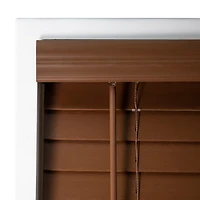 Cut-to-Width 2" Cordless Faux-Wood Blinds