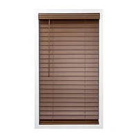 Cut-to-Width 2" Cordless Faux-Wood Blinds