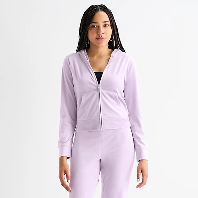 Juicy By Couture Womens Juniors Lightweight Track Jacket