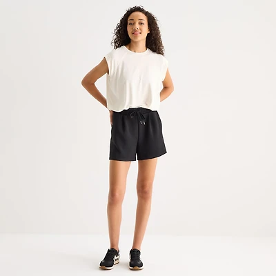 Stylus Womens High Rise Pull-On Short