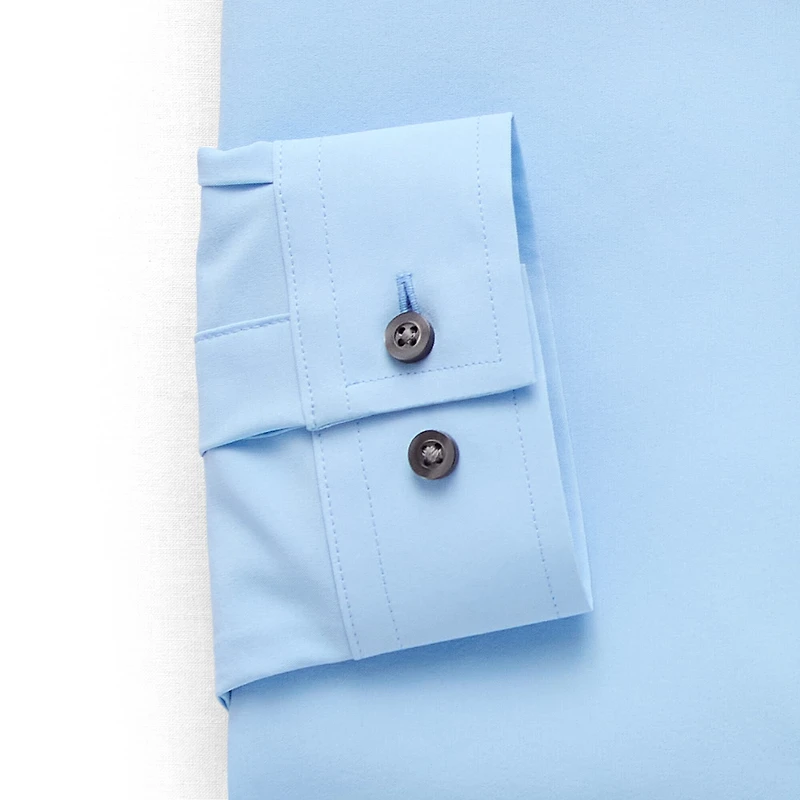 J. Ferrar 360 Stretch Performance Mens Slim Fit Fabric Long Sleeve Dress Shirt