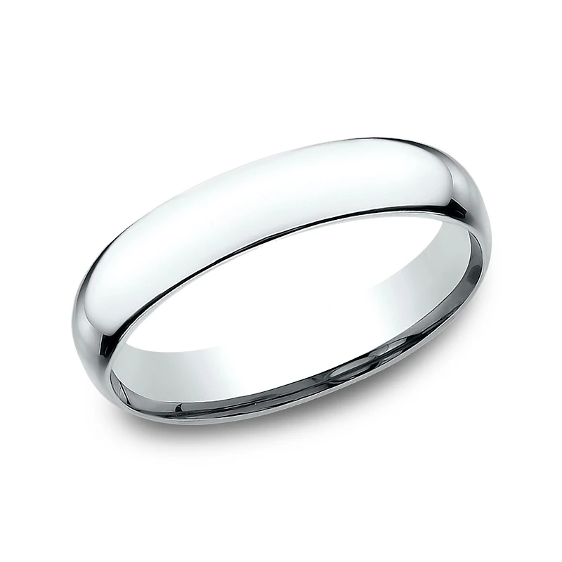 Womens 14K Yellow Gold 4MM Light Comfort-Fit Wedding Band