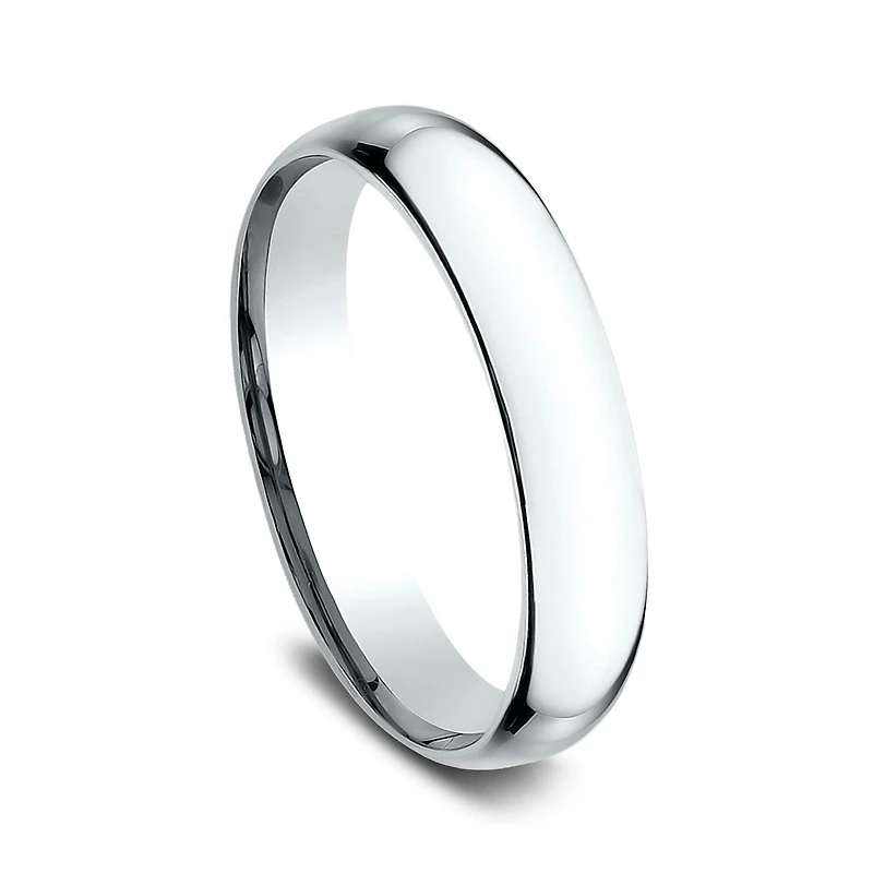 Womens 14K Yellow Gold 4MM Light Comfort-Fit Wedding Band