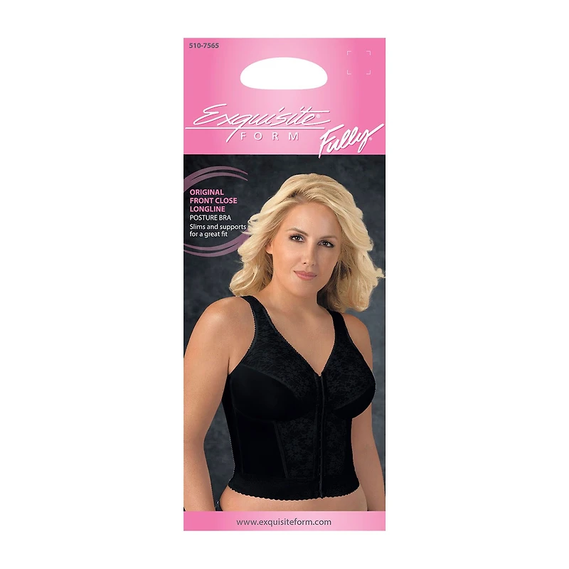 Exquisite Form Fully Full Coverage Longline Unlined Bra 5107565
