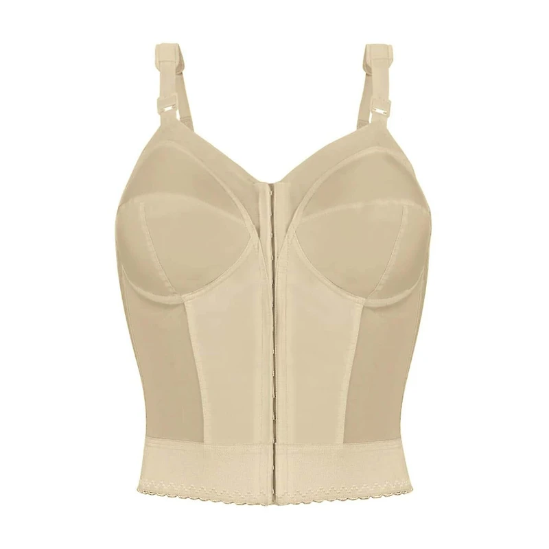 Exquisite Form®  Women's FULLY Slimming Wireless Back & Posture Support Longline Bra with Front Closure- 5107530