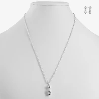 Monet Jewelry Timeless Pendant Necklace And Drop Earring Womens 2-pc. Jewelry Set