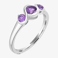 Silver Treasures Genuine Stone Sterling Band