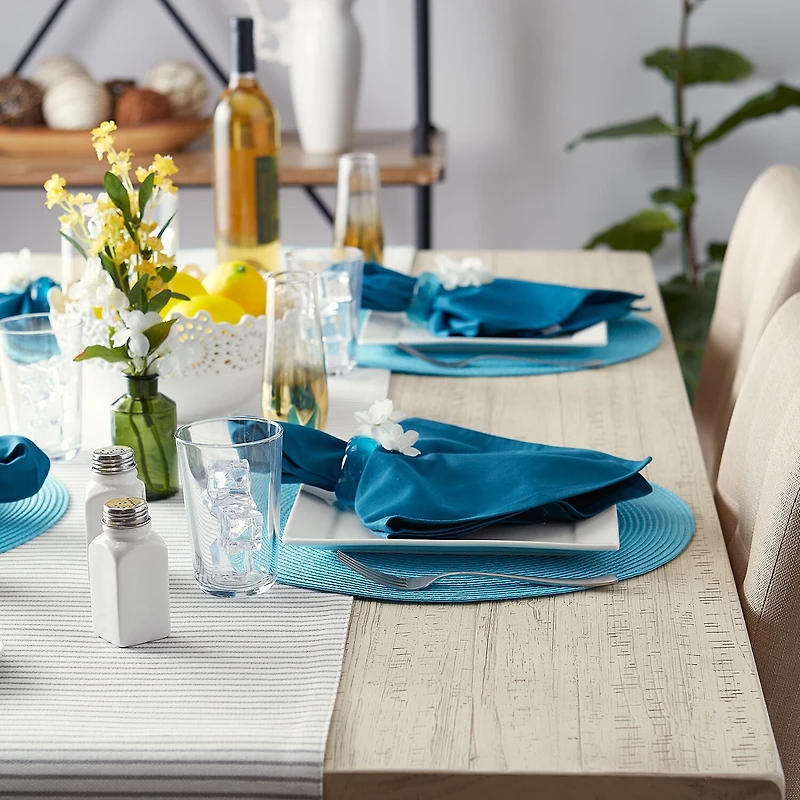Design Imports Round Woven 6-pc. Placemat