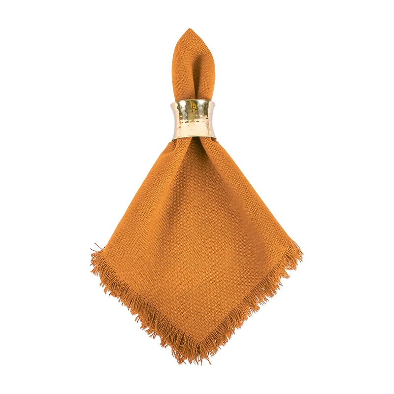 Design Imports Solid Pumpkin Spice 6-pc. Napkins