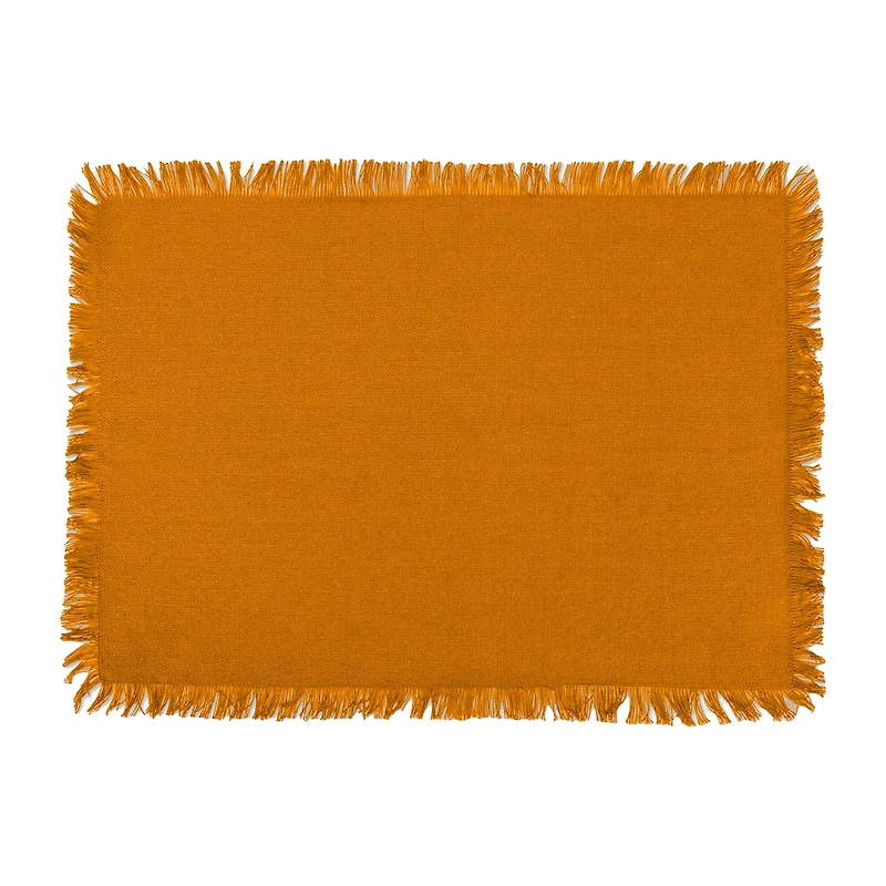 Design Imports Solid Pumpkin Spice 6-pc. Placemat