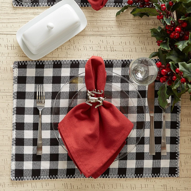 Design Imports Christmas Buffalo 6-pc. Placemat