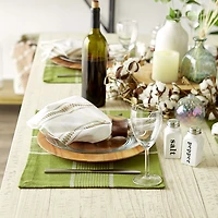 Design Imports Fiesta Green Check 6-pc. Table Linen Set