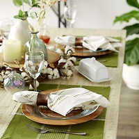 Design Imports Fiesta Green Check 6-pc. Table Linen Set