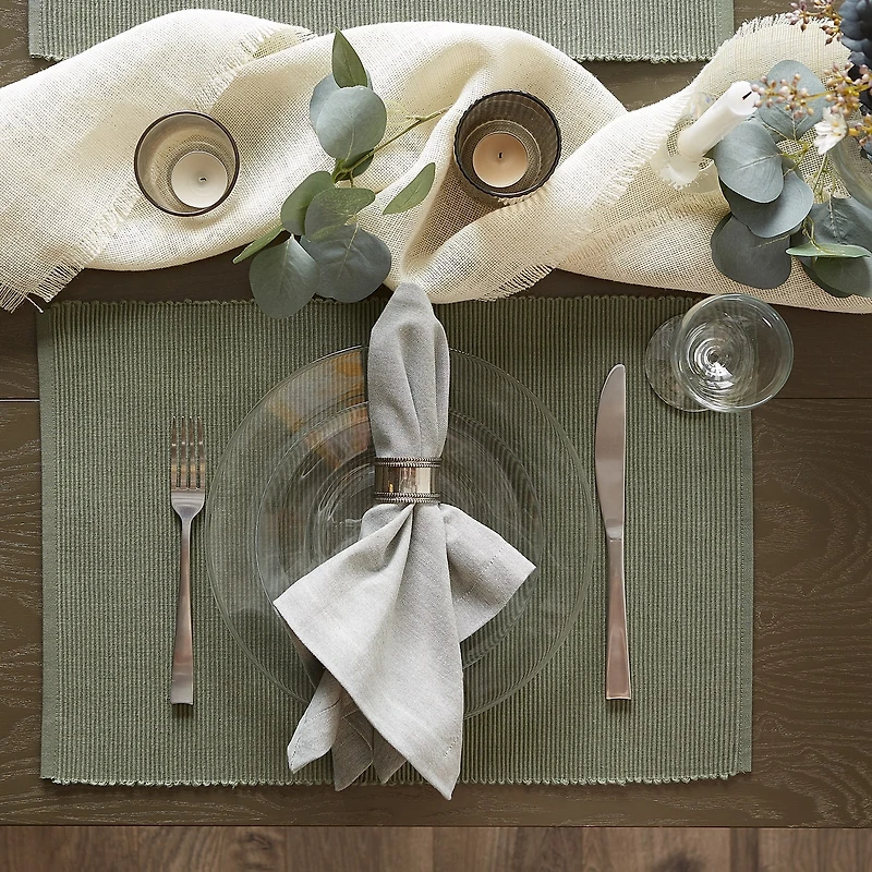 Design Imports Artichoke Ribbed 6-pc. Table Linen Set