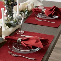 Design Imports Barn Red Ribbed 6-pc. Placemats