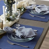 Design Imports French Blue Ribbed 6-pc. Table Linen Set