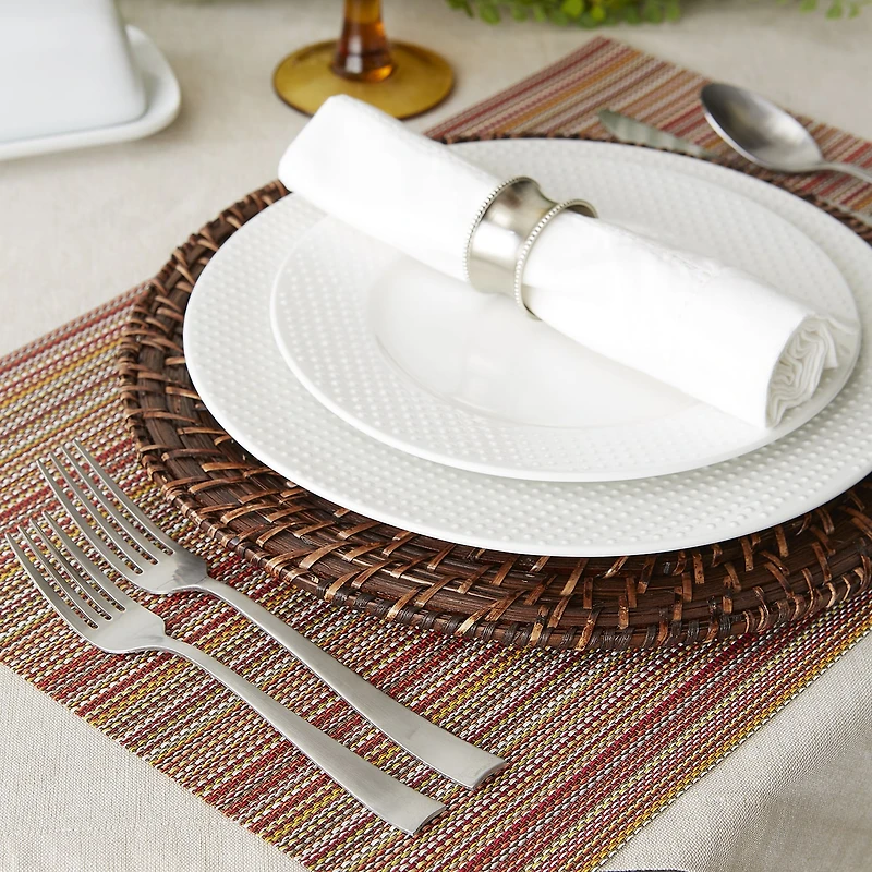 Design Imports Tango Red Stripe 6-pc. Placemats