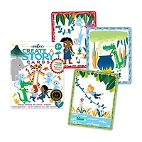 Eeboo Volcano Island Create A Story Pre-Literacy Cards Interactive Toy