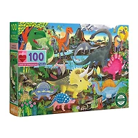 Eeboo Land Of Dinosaurs 100 Piece 100-pc. Puzzle