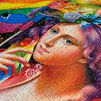 Eeboo Piece And Love Liberty Rainbow 1000 Piece Square Adult Jigsaw 1000-pc. Puzzle