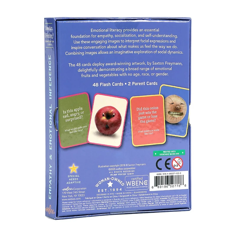Eeboo How Am I Feeling? Conversation Flashcards Interactive Toy