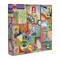 Eeboo Piece And Love Ufo Victorian Ladies 1000 Piece Adult Square Jigsaw 1000-pc. Puzzle
