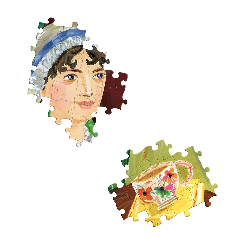 Eeboo Piece And Love Jane Austen'S Book Club 1000 Piece Square Adult Jigsaw 1000-pc. Puzzle