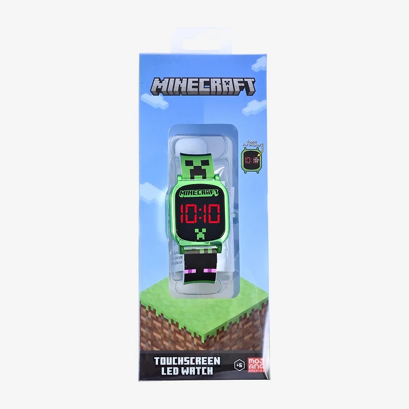 Minecraft Boys Digital Multicolor Strap Watch Min4083jc