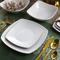 Elama Newman 18-pc. Porcelain Dinnerware Set