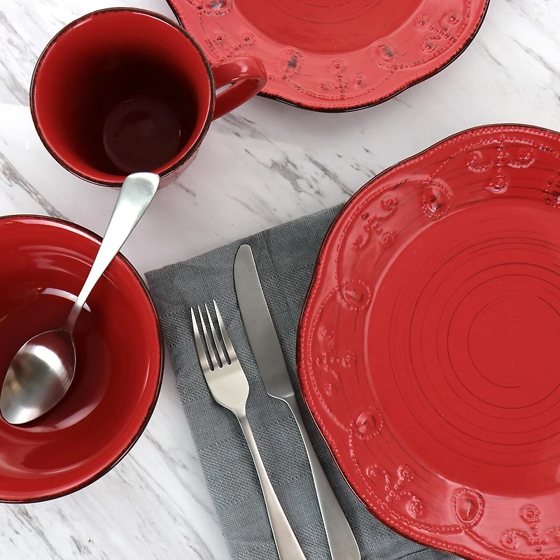 Elama Rustic 16-pc. Stoneware Dinnerware Set