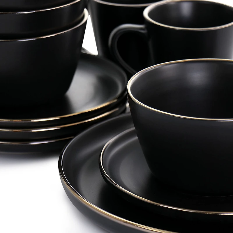 Elama Paul -pc. Stoneware Dinnerware Set
