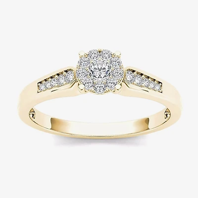 1/4 CT.T.W. Natural Diamond 10K Yellow Gold Engagement Ring
