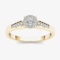 1/4 CT.T.W. Natural Diamond 10K Yellow Gold Engagement Ring