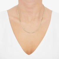 Unisex Adult 14K Gold 20 Inch Curb Chain Necklace