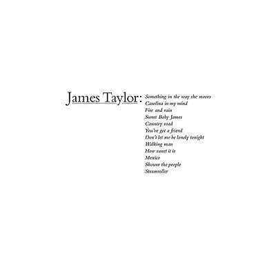James Taylor'S Greatest Hits (2019 Remaster) Lp Vinyl Records