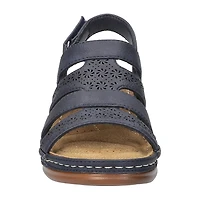 Easy Street Womens Alexi Wedge Sandals