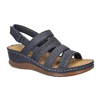 Easy Street Womens Alexi Wedge Sandals