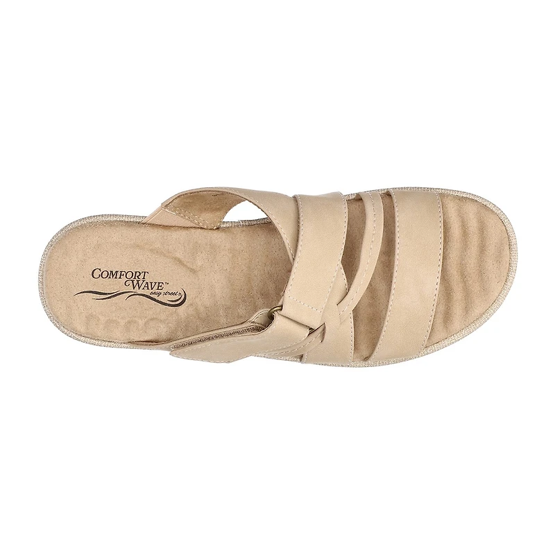 Easy Street Womens Paola Slide Sandals