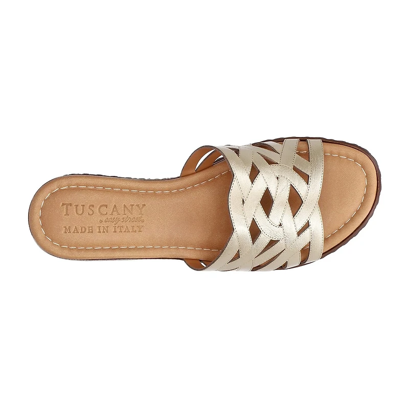 Easy Street Womens Edda Wedge Sandals