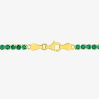 Gemstone Sterling Silver 7.25 Inch Tennis Bracelet