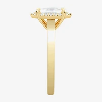 (H-I / Si1-Si2) Womens 1 CT. T.W. Lab Grown White Diamond 10K Gold Marquise Halo Engagement Ring