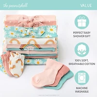 The Peanutshell Carefree Floral Nb-3m Baby Girls 16-pc. Baby Clothing Set